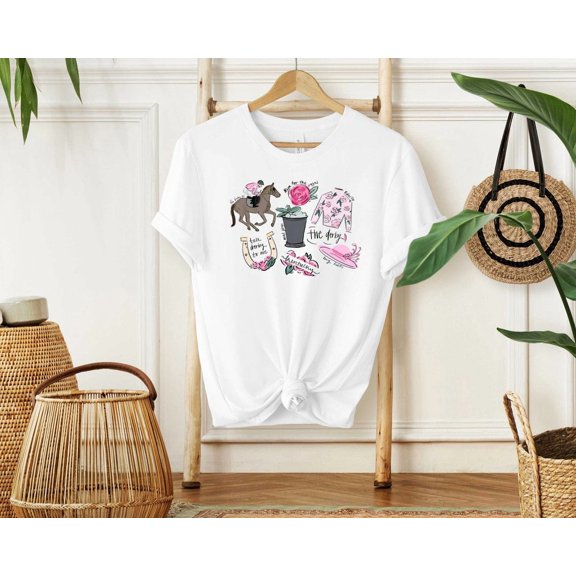 Kentucky Derby Horse Racing Event Graphic Design T-Shirt