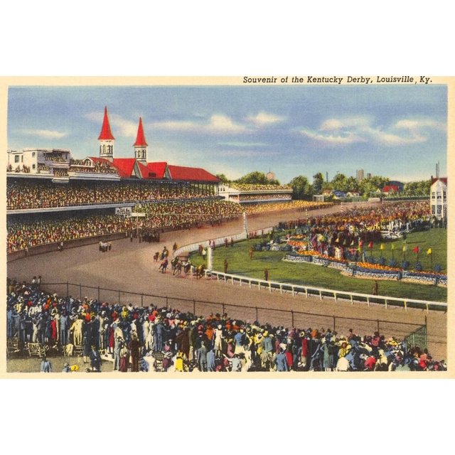 Kentucky Derby, Louisville, Kentucky Art Print by Unknown, 36" x 24