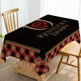 thumbnail image 1 of Kentucky Derby Tablecloth Run for The Roses Horse Racing Party Decoration Buffalo Plaid Check Kitchen Dining Room Table Cover-60×84inch, 1 of 5
