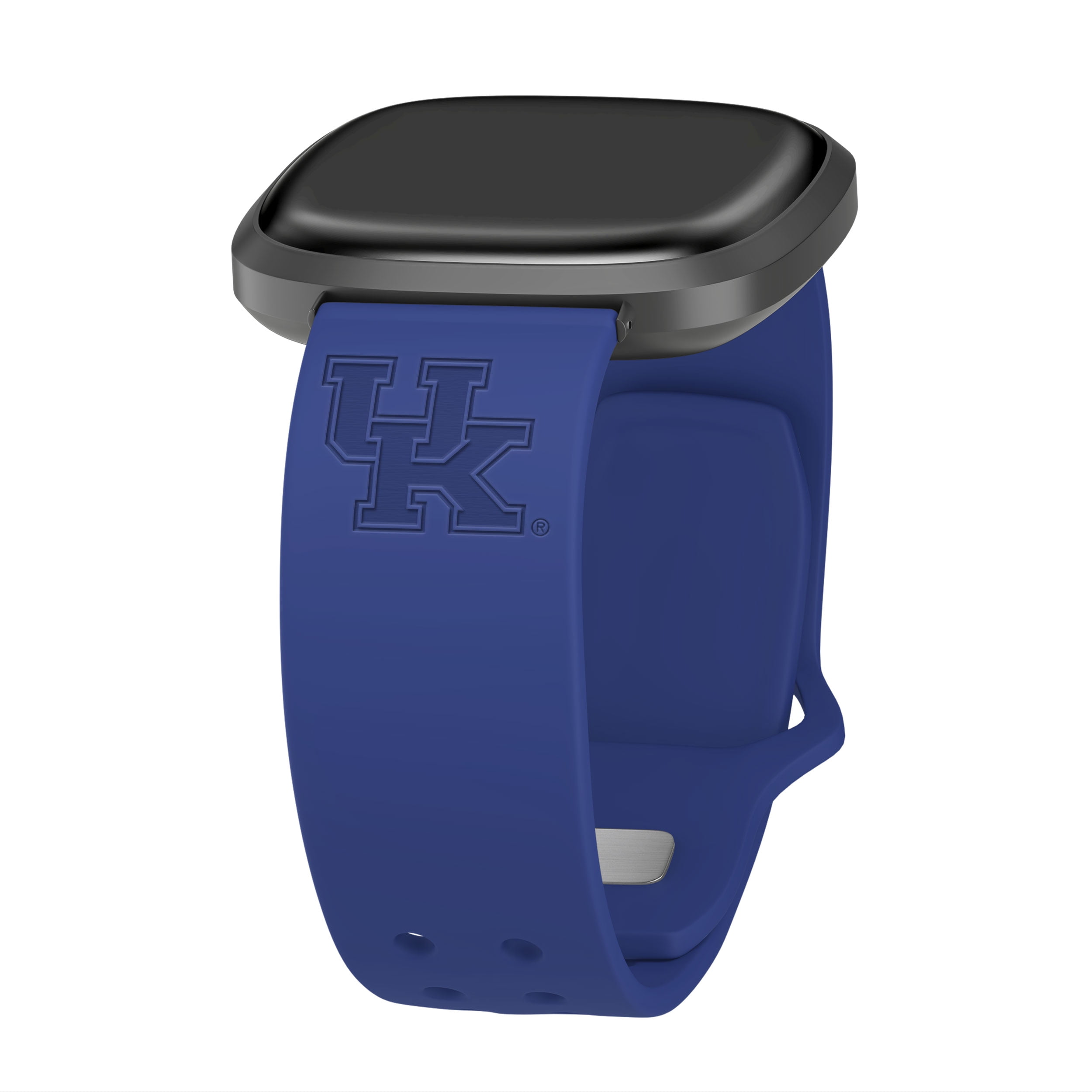 Kentucky Engraved Silicone Unisex Watch Band for Fitbit Versa 3 and Sense (Blue) by Affinity Bands