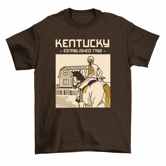 Kentucky Established 1792 Horse Racing Riding Equestrian T-Shirt Men Women