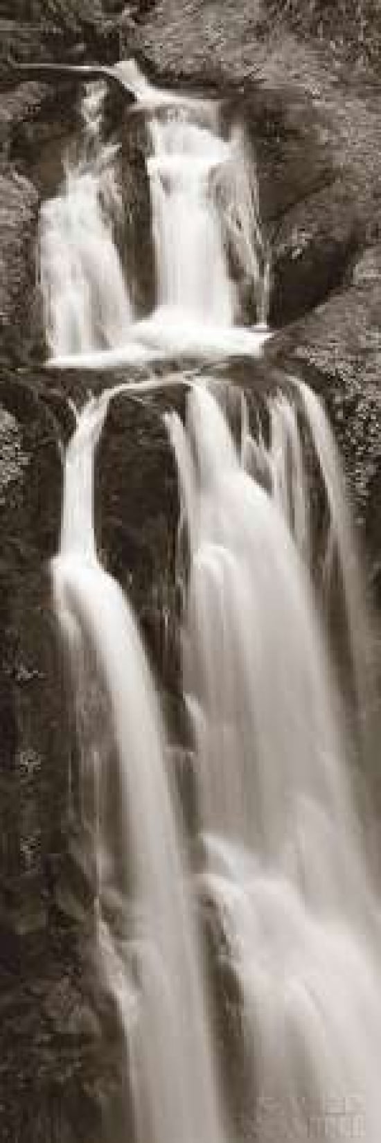 Kentucky Falls Panel Canvas Art - Alan Majchrowicz (12 x 36)