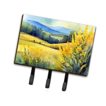 Kentucky Goldenrod in Watercolor Leash or Key Holder 6 in x 9 in