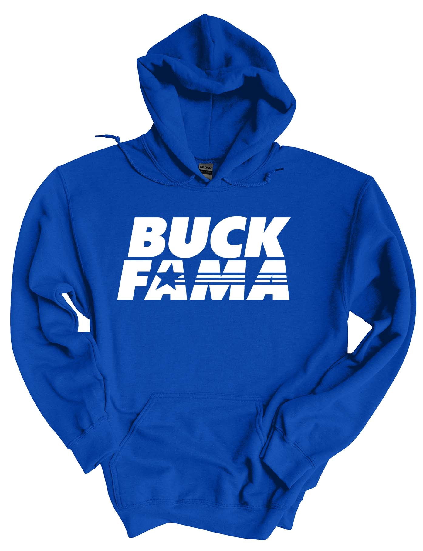Tennessee Vols Funny T-Shirt | 'Buck FAMA' Team Color Orange & White | Long Sleeve Graphic Tee For Men