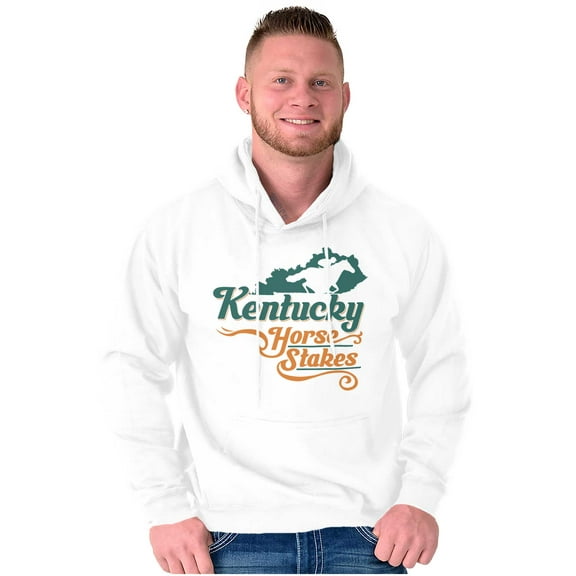 Kentucky Horse Race Souvenir KY Map Hoodie Sweatshirt Women Men Brisco Brands S