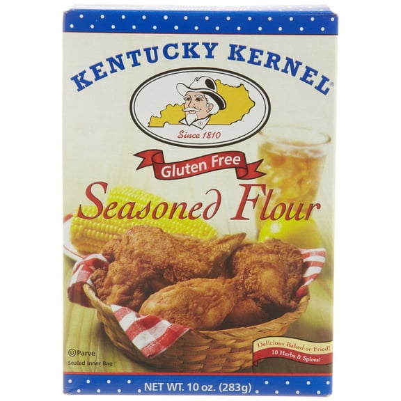 Kentucky Kernal Flour Seasoned Gluten free, 10 OZ(Pack of 3)