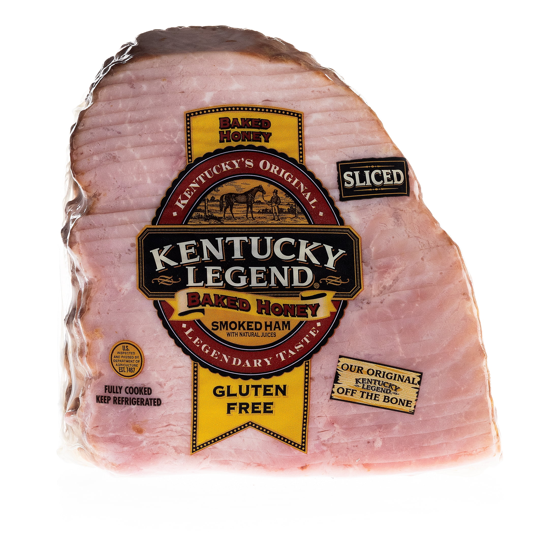 Kentucky Legend Baked Honey Quarter Boneless Ham, Sliced, Fully Cooked, 1.5-2.0 lb