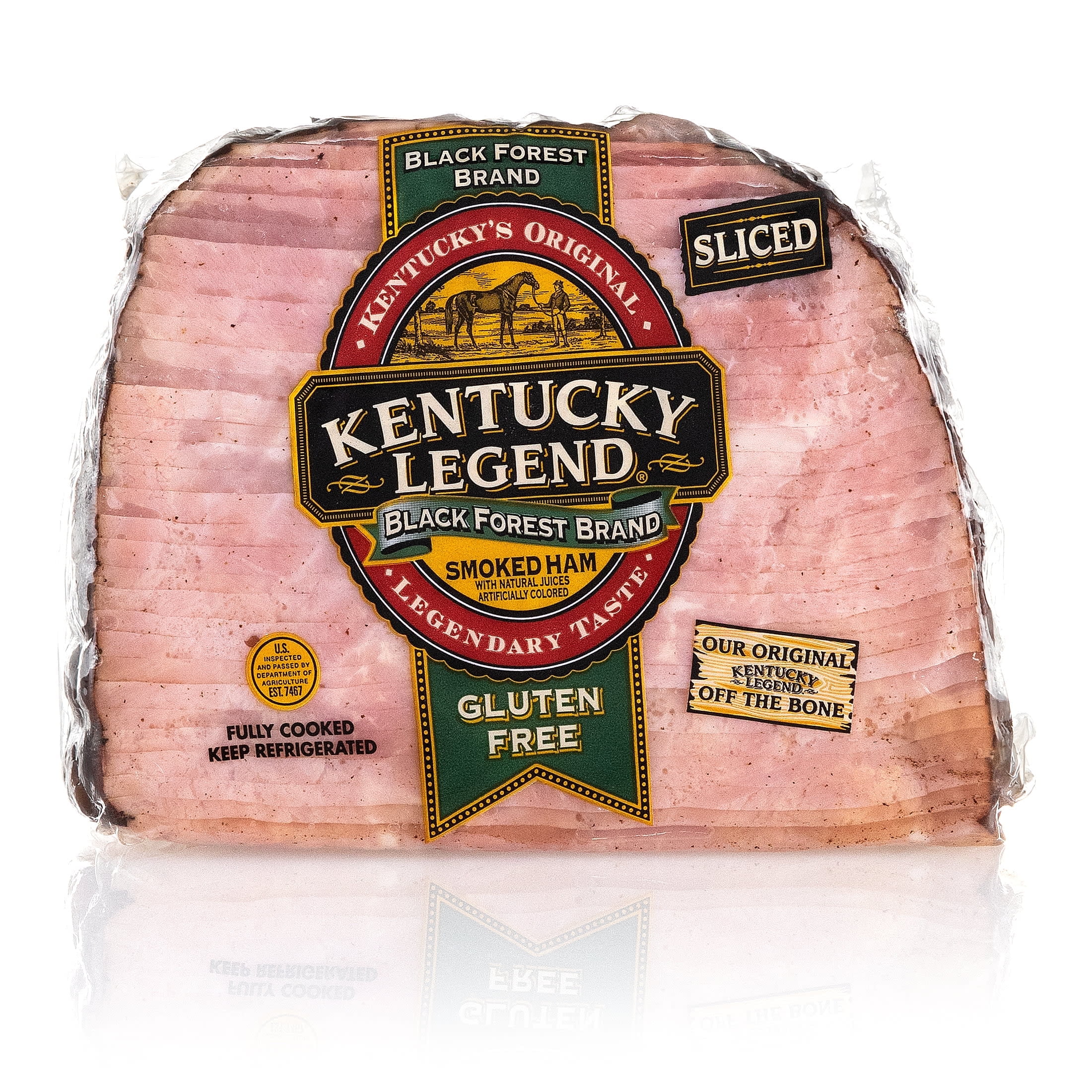 Kentucky Legend Black Forest Quarter Boneless Ham, Sliced, Fully Cooked, 1.5-2.0 lb