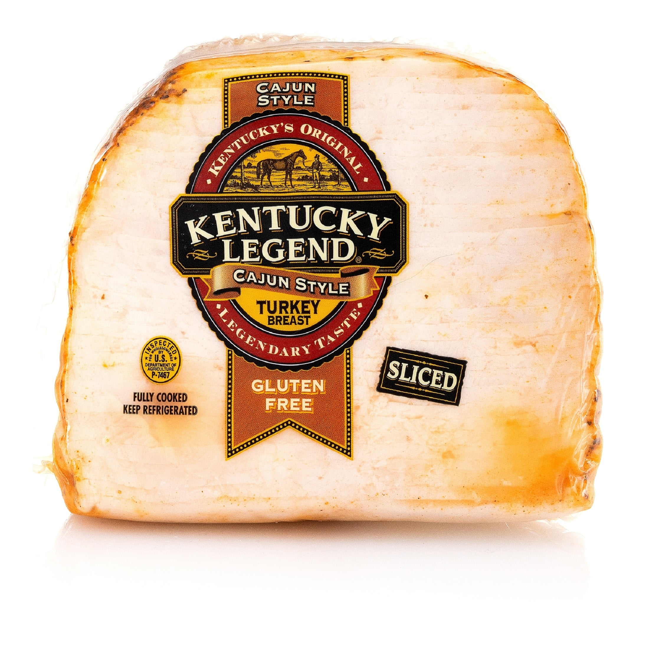 Kentucky Legend Cajun Boneless Quarter Turkey Breast, Sliced, Fully Cooked, 1.5-2.0 lb