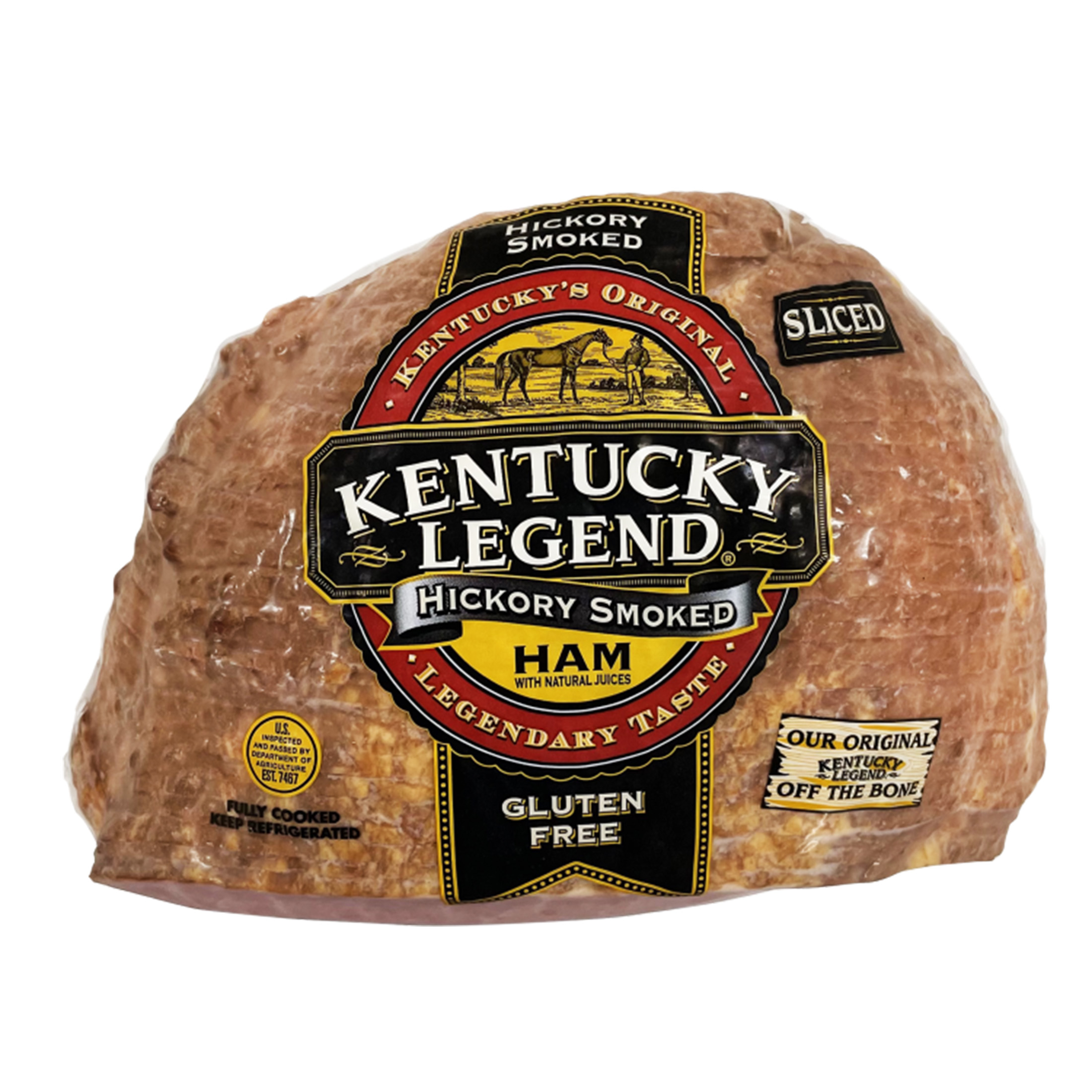 Kentucky Legend Half Sliced Smoked Ham, Serving Size 3oz, GlutenFree