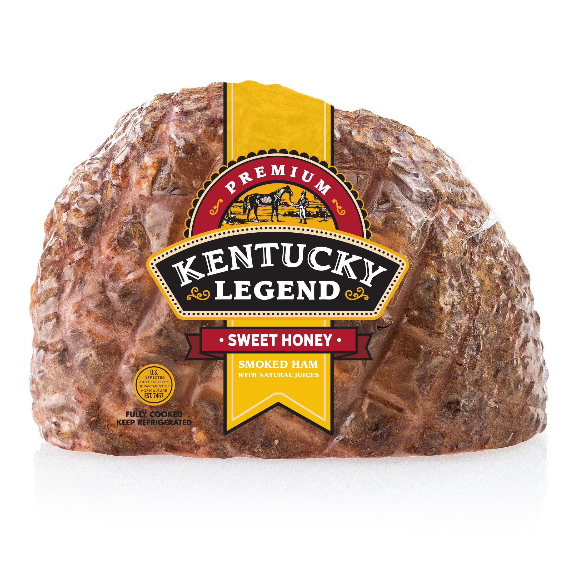 Kentucky Legend Sweet Honey Boneless Half Ham, Fully Cooked, 3.5