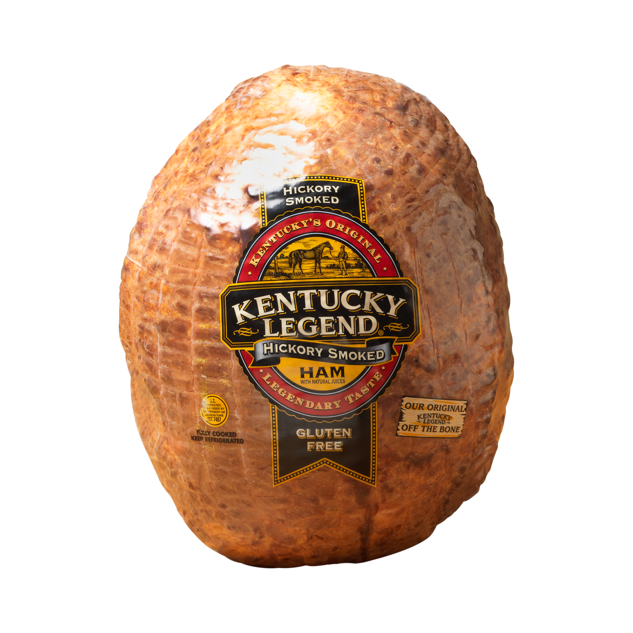 Kentucky Legend Whole Natural Juice Smoked Ham, Gluten-Free, 3 oz Serving Size, Packaged in Plastic - image 1 of 6