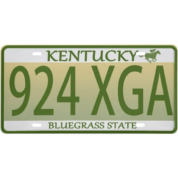 Kentucky License Plate,Novelty Car Decor License Plates 12"x6" Front of Car Decorative License Plate-17