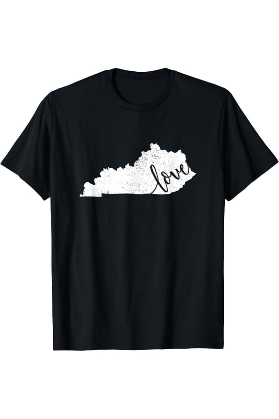 Kentucky Love State KY Home Vintage Gift T-Shirt Black Small