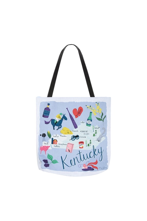 Kentucky Map 18" Tote Bag