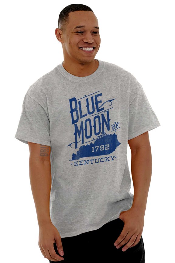 Kentucky Moon Retro State Shape Men's Graphic T Shirt Tees Brisco Brands L