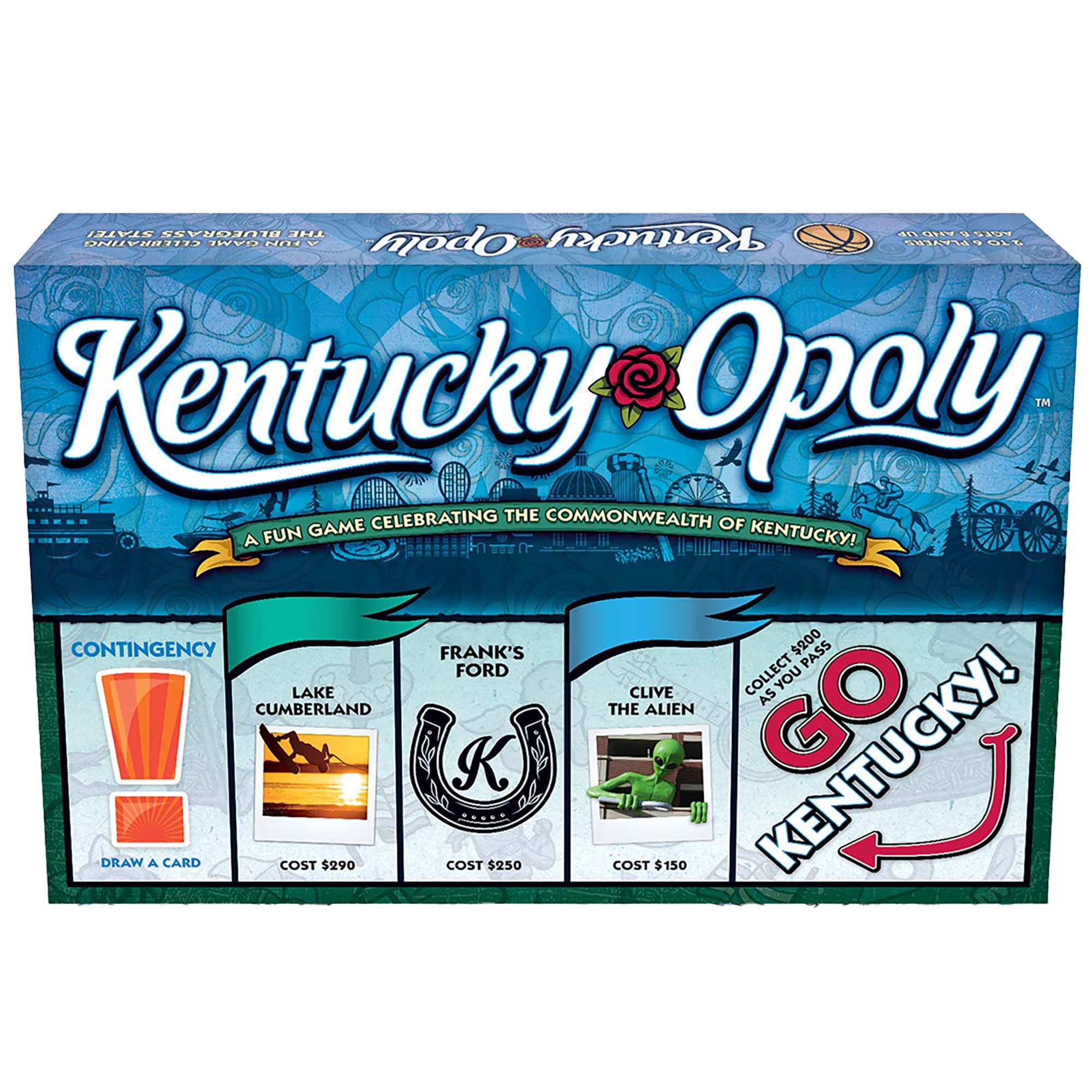 Late For The Sky: Kentucky-Opoly - State Themed Opoly-Style Board