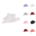 thumbnail image 1 of Kentucky Organza Wide Brim Sun Hat for Women Summer Derby Hats Fascinator Tea Party Bowknot Dress Hat, 1 of 4