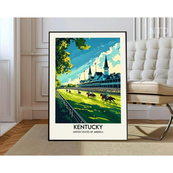 Kentucky Poster, Kentucky Print, Kentuckyunited States Photo, United States Poster, United States Print, Travel Poster Wall Art, Modern Wall Decor, 24x36 UNFRAMED