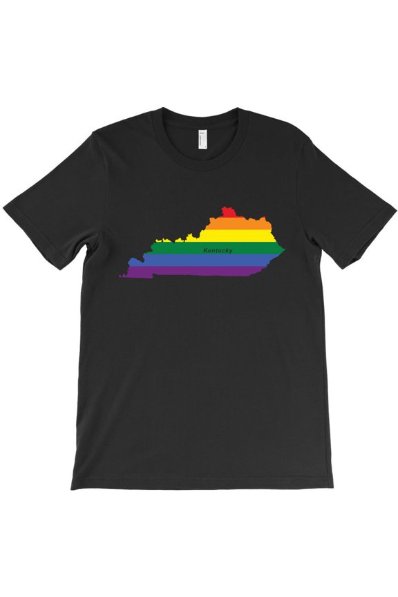 Kentucky Rainbow Flag, State Pride Graphic Design For Kentucky G19664 Unisex T-Shirt, Up to Size 5XL