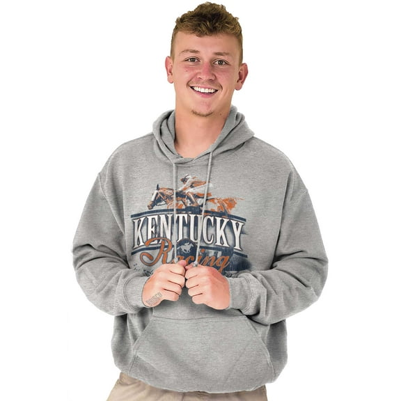 Kentucky Roots Cute State Shape Map Unisex Plus Fleece Graphic Hoodie Brisco Brands 3X