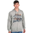 thumbnail image 1 of Kentucky Roots Cute State Shape Map Unisex Fleece Graphic Zip Up Hoodie Brisco Brands 4X, 1 of 5