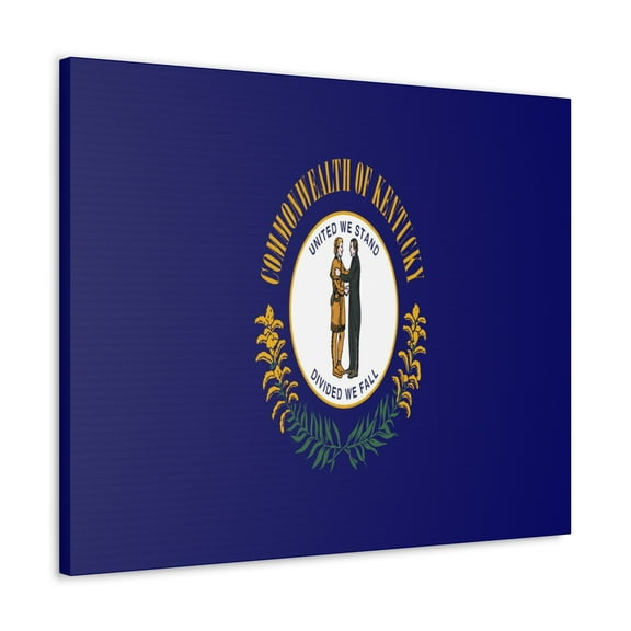 Kentucky State Flag Canvas Vibrant Wall Art Unframed Home Decor