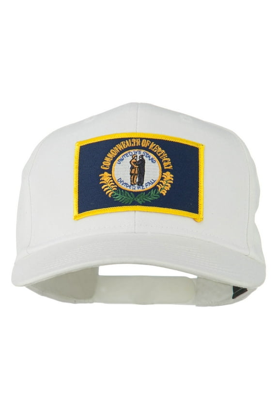 Kentucky State High Profile Patch Cap - White OSFM
