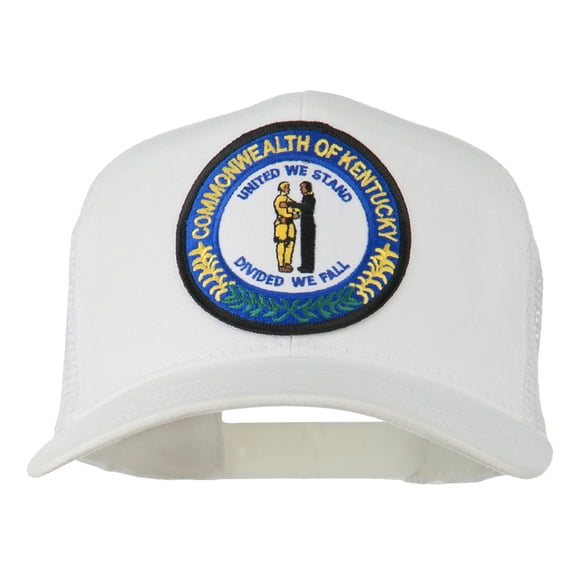Kentucky State Patched Mesh Cap - White OSFM