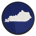 thumbnail image 1 of Kentucky State Silhouette Applique Multi-Color Embroidered Iron-On Patch - 3.5 Inch Large, 1 of 5
