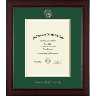 Kentucky State University Diploma Frame, Document Size 8.5" x 11"