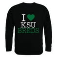 thumbnail image 1 of Kentucky State University I Love Crewneck T-Shirt, Black - 2XL, 1 of 1