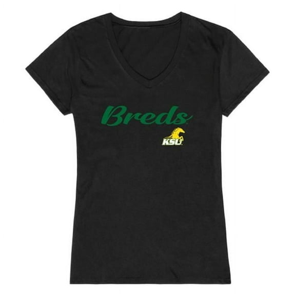 Kentucky State University Script T-Shirt for Women, Black - Small