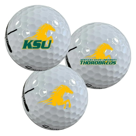 Kentucky State University Thorobreds Logo Edition Officially Licensed NCAA Taylormade Distance+ Golf Balls 12-Pack (Dozen)