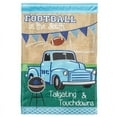 thumbnail image 1 of Kentucky Tailgating Pick-up Truck Burlap Garden Flag Basketball 2 Sided 13"x18", 1 of 2