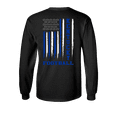 thumbnail image 1 of Kentucky Team Colors Football American Flag Unisex Long Sleeve T-shirt Graphic Tee-Black-medium, 1 of 4