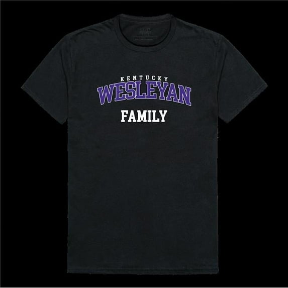 Kentucky Wesleyan College Panthers Family T-Shirt, Black - Large