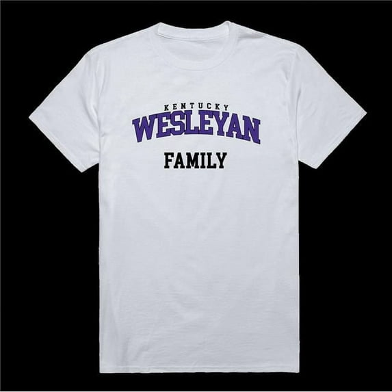 Kentucky Wesleyan College Panthers Family T-Shirt, White - Large