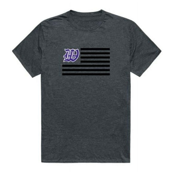 Kentucky Wesleyan College Panthers Flag T-Shirt, Heather Charcoal - Large