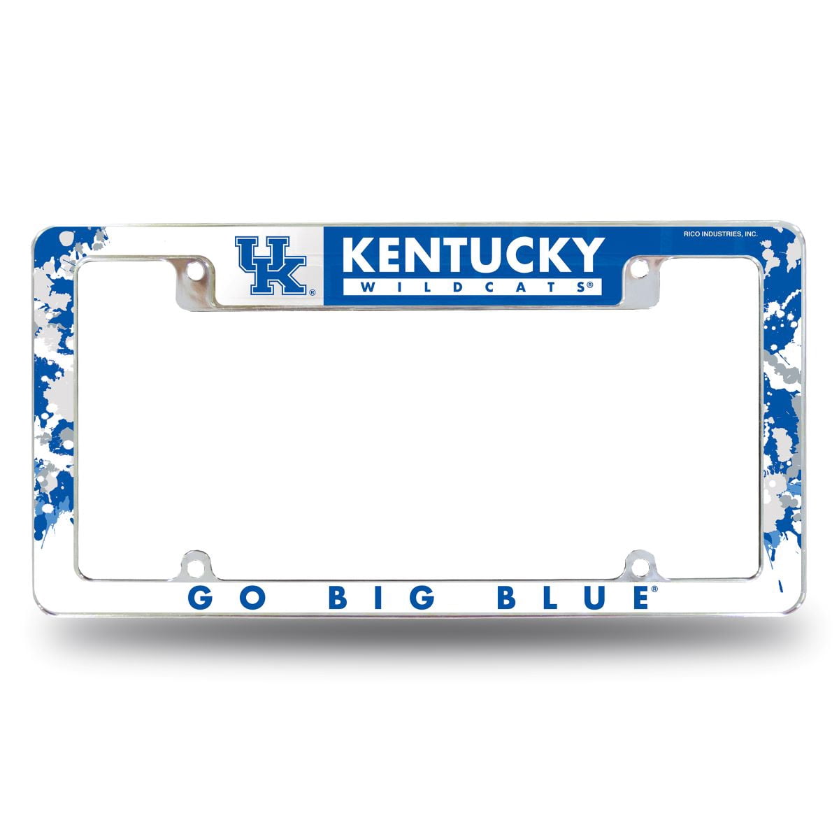 University Of Kentucky Wildcats Silver Metal License Plate Frame - Show Your Team Pride!
