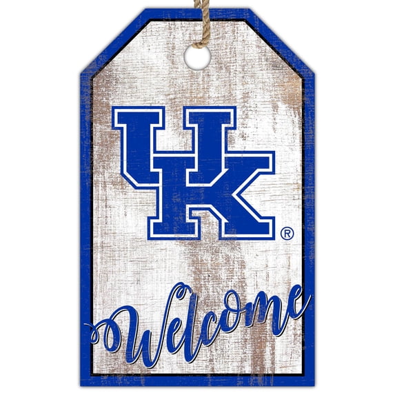 Kentucky Wildcats 11'' x 19'' Welcome Team Tag Sign