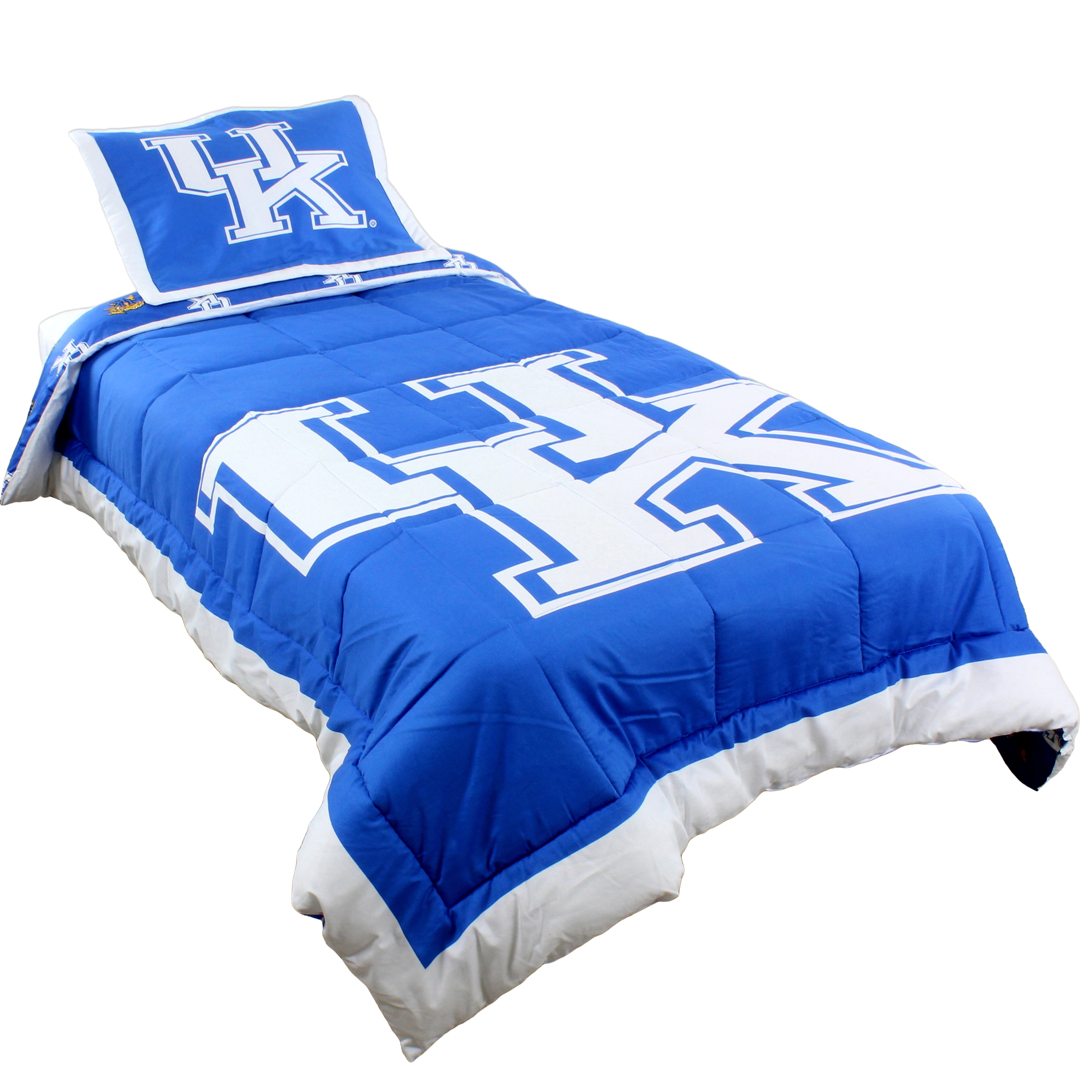 Kentucky Wildcats 2 Pc Reversible Cotton Comforter Set, 1 Comforter, 1 Sham, Twin