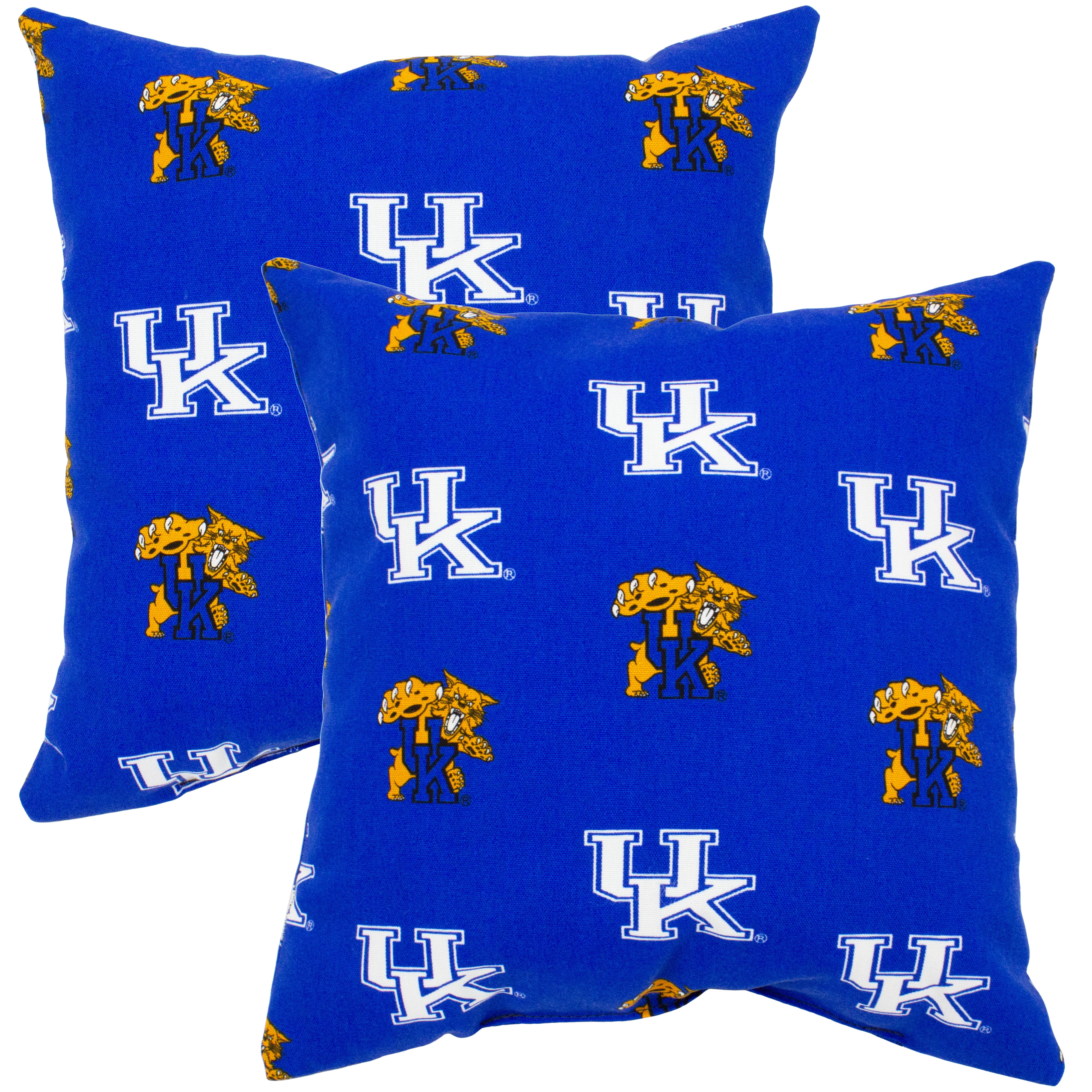 Kentucky Wildcats College Covers Indoor or Outdoor Decorative Pillow Pair, 16 in x 16 in