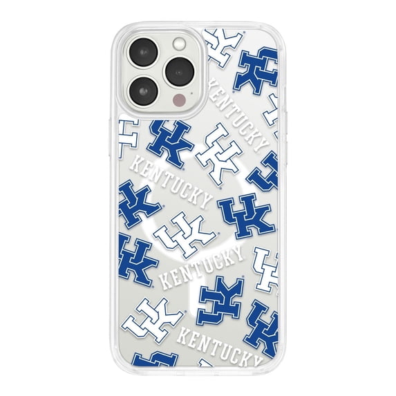 Kentucky Wildcats HD Phone Case Compatible with MagSafe Apple iPhone 15 Plus (Scattered) by Affinity Bands
