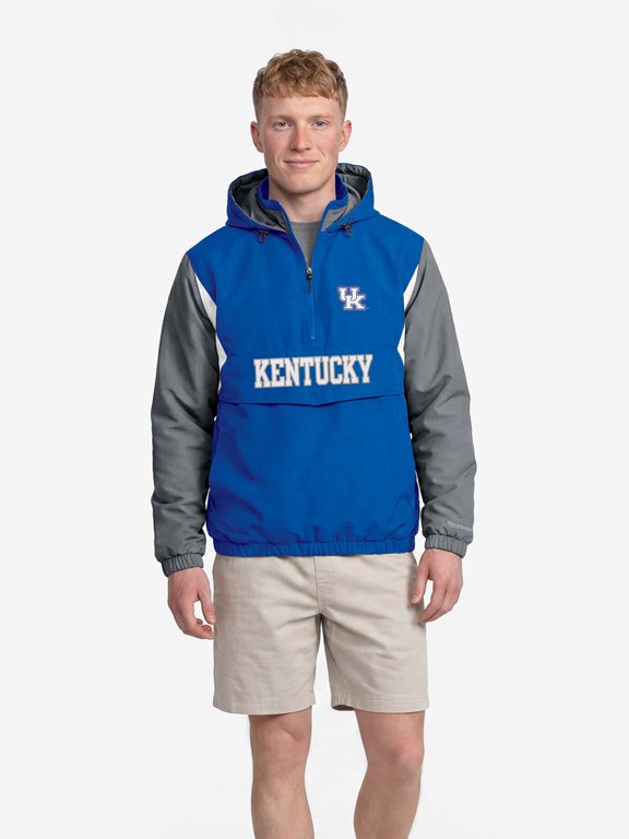 Reebok Mens Colorblocked Half-Zip Pullover Hoody
