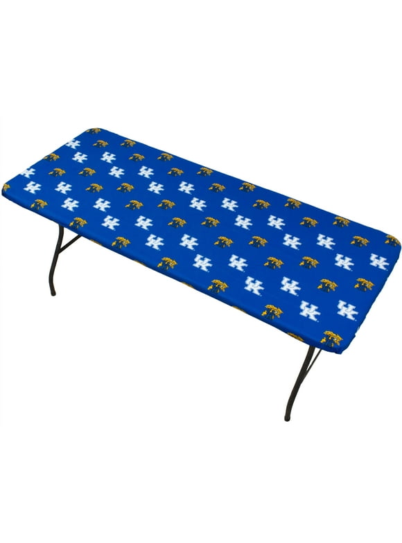 Kentucky Wildcats Tailgate Fitted Tablecloth, 33" x 33", Card Table 72" x 30", 6 ft table