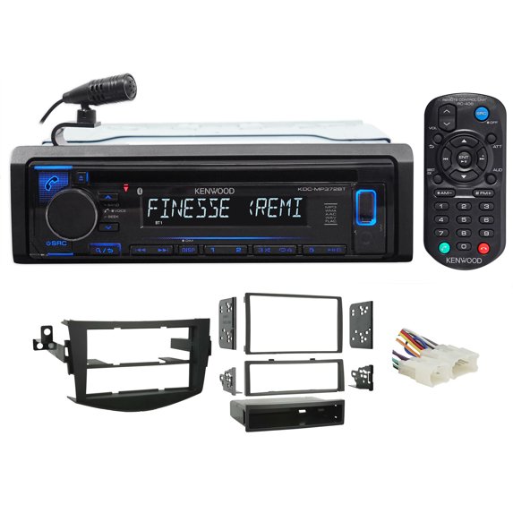 Kenwood 1-Din CD Receiver w/Bluetooth iPhone/Android For 06-12 Toyota Rav4