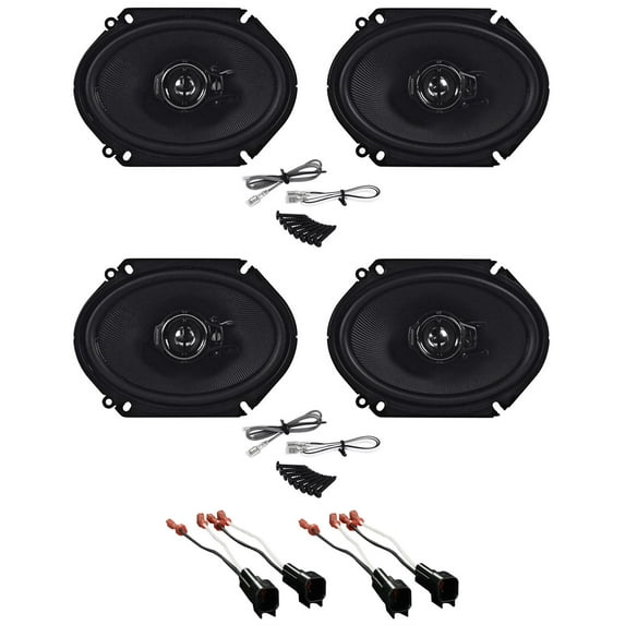 Kenwood 6x8" Front+Rear Facotry Speaker Replacement For 2011-2015 Ford F650/750