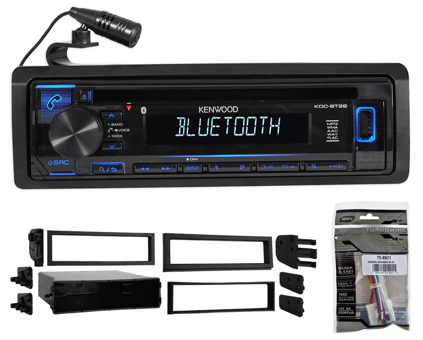 Kenwood CD Radio Receiver w/Bluetooth iPod/iPhone/ For 2000-2004