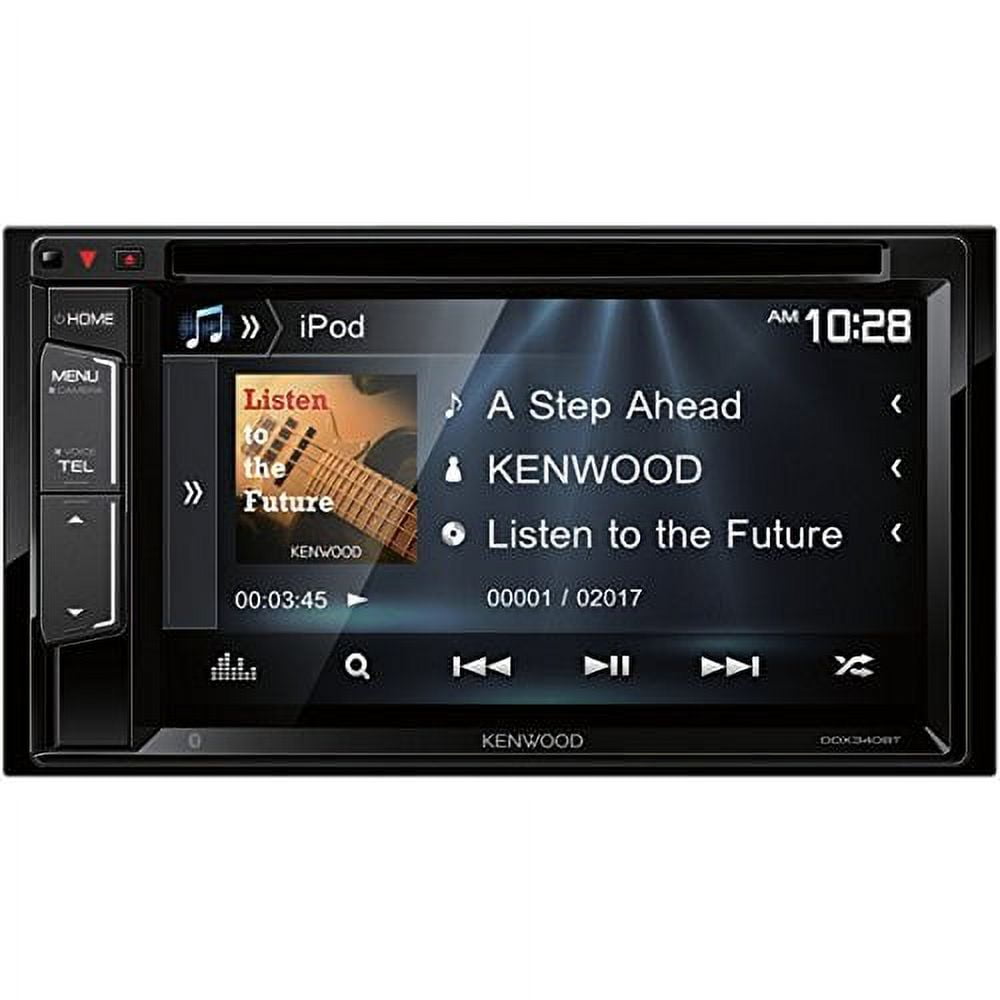 Kenwood DDX340BT WVGA Bluetooth Double-DIN DVD Receiver, 6.2 Kenwood DDX340BT WVGA Bluetooth Double-DIN DVD Receiver, 6.2